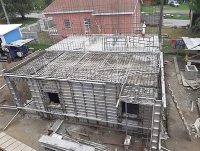 The whole process of aluminum formwork system