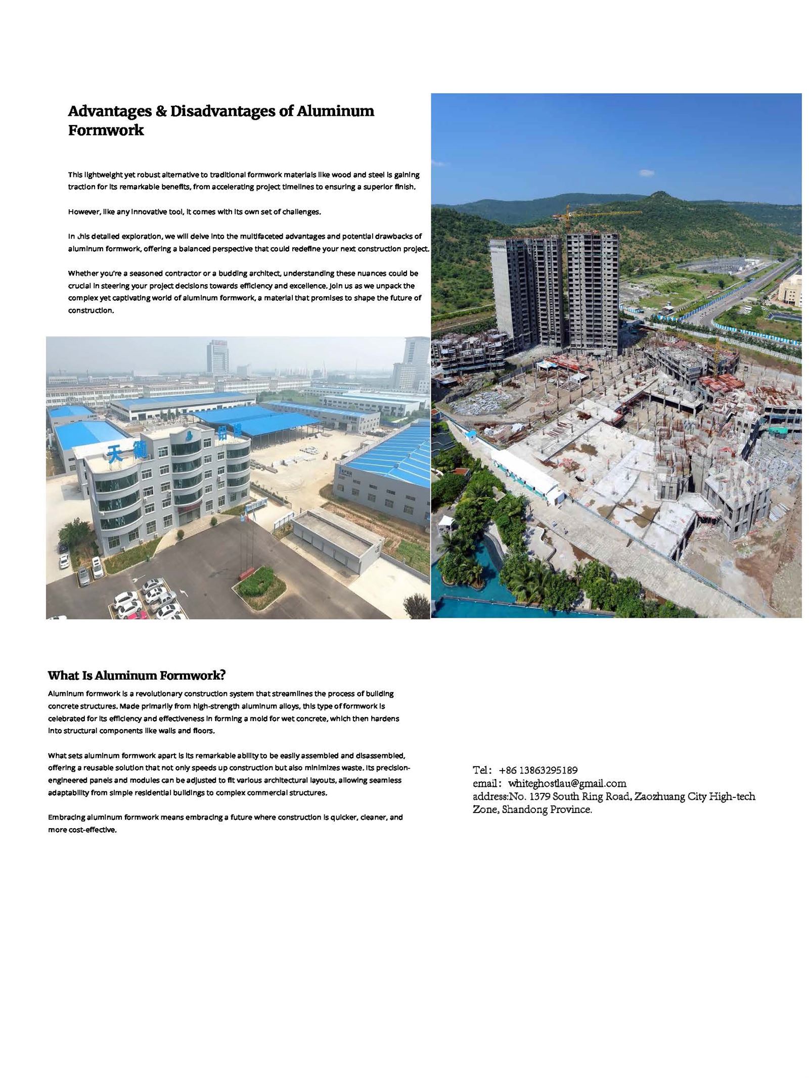 Advantages and Disadvantages of Aluminium Formwork1